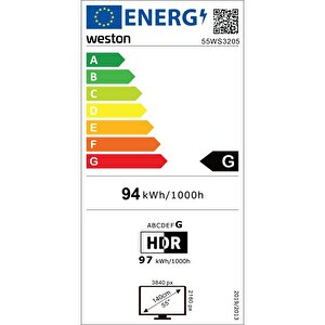 Weston 55ws3205 55" 140 Ekran 4k Ultra Hd Webos Led Tv