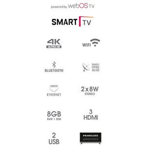Weston 50ws3205 50" 127 Ekran 4k Ultra Hd Webos Led Tv