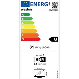 Weston 50ws3205 50" 127 Ekran 4k Ultra Hd Webos Led Tv