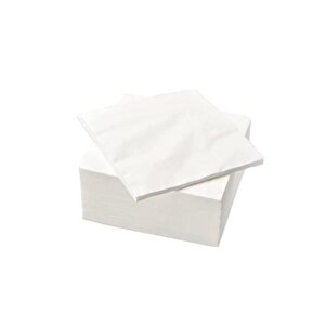 24x24cm 1/4 Çift Katlı Lüks Servis Peçetesi Beyaz 24 Paket 2400 Ad
