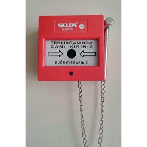 1016-ç 220v İkaz Butonu Kare (çekiçli)