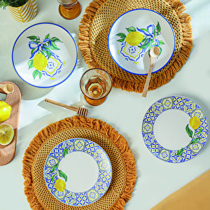 Lemon Bliss Ege Pasta Tabağı 20 Cm 4 Parça 22089-92