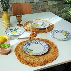 Lemon Bliss Ege Pasta Tabağı 20 Cm 4 Parça 22089-92