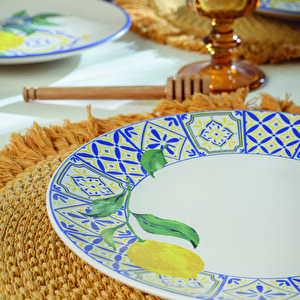 Lemon Bliss Ege Pasta Tabağı 20 Cm 4 Parça 22089-92