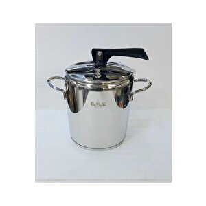 Oms 5110 Silindir Klasik Düdüklü Tencere 9 Litre Silver