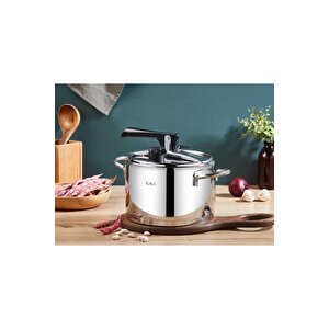 Oms 5110 Silindir Klasik Düdüklü Tencere 9 Litre Silver