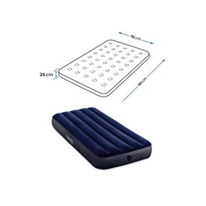 Tek Kişilik Şişme Yatak Fiber-tech 76x191x25cm Iky64756