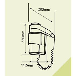 Xinda Rcy12018a1 Saç Kurutma Makinesi Asma Yuvalı 1200 W