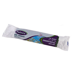 Polmix End Büyük Boy Çöp Poşeti 65x80 Cm 20 Rulo 200 Ad 3 Kg Siyah