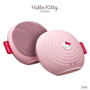 Hello Kitty Titreşimli Yüz Temizleme Ve  Masaj Cihazı| Sonic Thermo Facial Brush Pembe
