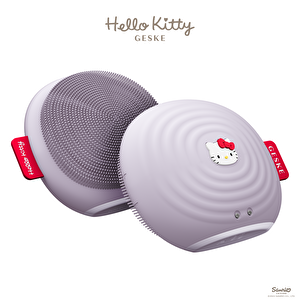 Hello Kitty Titreşimli Yüz Temizleme Ve  Masaj Cihazı| Sonic Thermo Facial Brush Mor