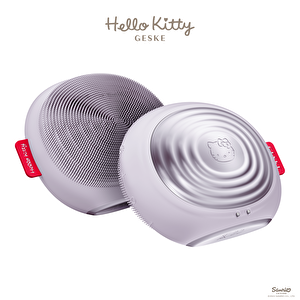 Hello Kitty Titreşimli Yüz Temizleme Ve Isılı Masaj Cihazı | Sonic Thermo Facial Brush Mor
