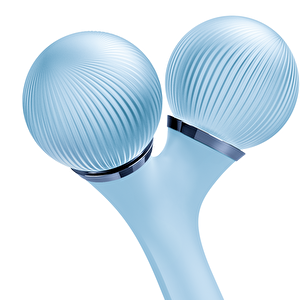 Titreşimli Yüz Şekillendirici Ve Vücüt Bakım Roller Cihazı | Sonic Facial & Body Roller Mavi