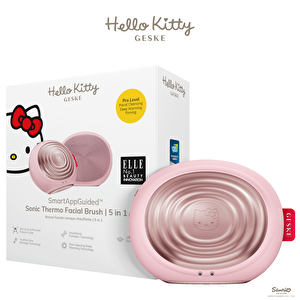Hello Kitty Titreşimli Yüz Temizleme Ve Isılı Masaj Cihazı | Sonic Thermo Facial Brush Pembe