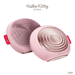 Hello Kitty Titreşimli Yüz Temizleme Ve Isılı Masaj Cihazı | Sonic Thermo Facial Brush Pembe