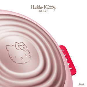 Hello Kitty Titreşimli Yüz Temizleme Ve Isılı Masaj Cihazı | Sonic Thermo Facial Brush Pembe