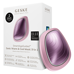 Titreşimli, Soğutma Ve Isıtmalı, Led Terapili Yüz Maskesi Bakım Cihazı | Sonic Warm & Cool Mask Pembe