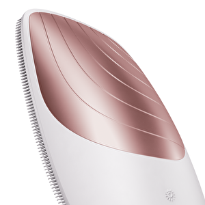 Titreşimli Yüz Temizleme Ve Isılı Masaj Cihazı | Sonic Thermo Facial Brush Beyaz