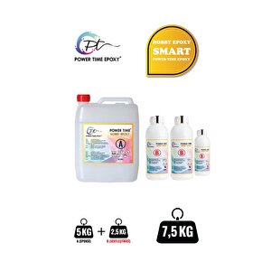 7.5 Kg Hobby Epoxy Smart/ Ultra Şeffaf Ve Parlak Epoksi Reçine Ince Döküm