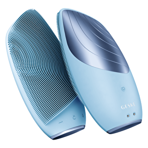 Titreşimli Yüz Temizleme Ve Isılı Masaj Cihazı | Sonic Thermo Facial Brush Mavi