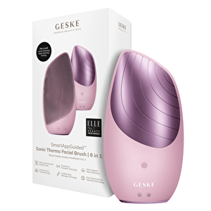 Titreşimli Yüz Temizleme Ve Isılı Masaj Cihazı | Sonic Thermo Facial Brush Pembe