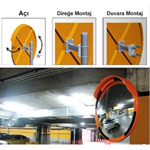 Trafik Otopark Güvenlik Aynası Dairesel Çap 80 Cm