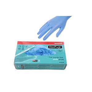 0,1 Mm  Muayene - Mavi Nitril Eldiven Honeywell Dexpure 800-81 100lü Paket Large Beden
