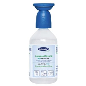 Göz Duşu Solüsyonu İstasyonu Set (1 Adet Boş İstasyon +2 Adet Mavi Kimyasal Göz Duşu Solüsyonu 250 Ml Actıomedıc Bıophos 74