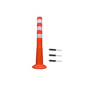 5 Adet Kırmızı Renk Otopark Düzenleyici 75 Cm Eco Delinatör
