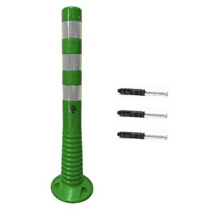5 Adet Yeşil Renk Otopark Düzenleyici 75 Cm Eco Delinatör