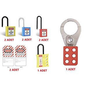 Etiketleme Kilitleme İstasyonu P Model Eked - 6 Kilit + 2 Çoklayıcı + 2 Etiket Sl Ls01