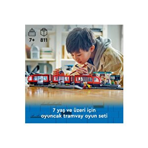 Lego ® City Şehir Merkezi Tramvay İstasyonu 60423 - 7 Yaş Ve Üzeri  Yapım Seti (811 Parça)