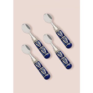 Corallo Dondurma Kaşığı 4 Lü Set Mavi