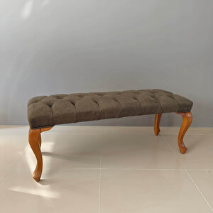 Ahşap Bench - Kapitoneli Bank - Lükens Ayaklı Bank 120x40 cm