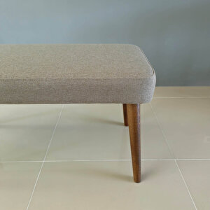 Serentia Ahşap Bench - Modern Ahşap Bank - Değiştirilebilir Kumaş 90x40 cm