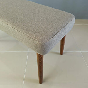 Serentia Ahşap Bench - Modern Ahşap Bank - Değiştirilebilir Kumaş
