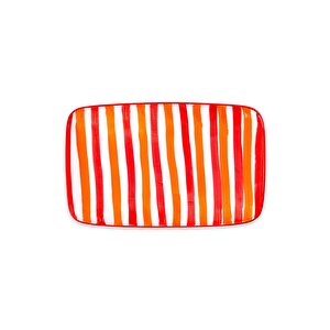 Joy Dikdörtgen Servis Kırmızı 30x19 Cm