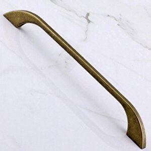 Meriç 192 Mm - 19.2 Cm Eskitme Antik Sarı Metal Mobilya Mutfak Dolabı Dolap Kulpu Kulbu Kulpları