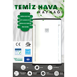 Compact Beyaz Hava Temizleme Cihazı Lite | Ev, Ofis Ve Çocuk Odaları Için Geniş Alan Hava Temizleme