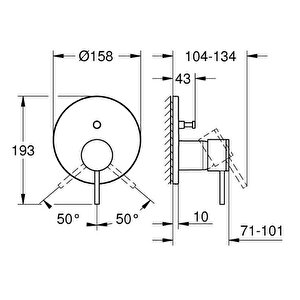 Grohe Atrio New Ankastre Banyo Bataryası - 24355dc0