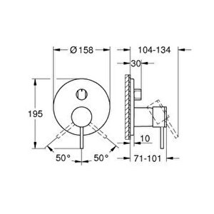 Grohe Atrio Ankastre Banyo Bataryası (sıva Üstü Grubu) - 24356gl0