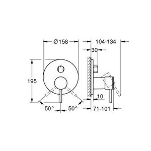 Grohe Atrio Ankastre Banyo/duş Bataryası (sıva Üstü Grubu) - 24356dc0