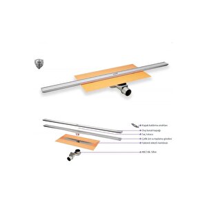 Virtuoso Duş Kanalı 60 Cm Mat(48 Lt Yandan) 47h0032000000006