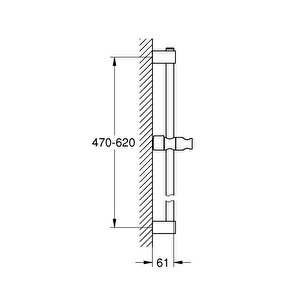 Grohe Tempesta Duş Sürgüsü 600 Mm - 27523001