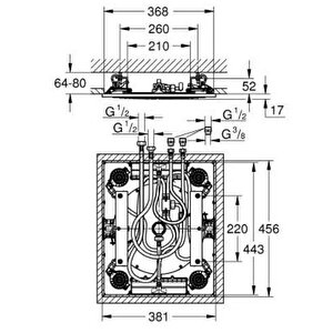Grohe Rainshower Aqua 15" Tepe Duşu 3 Akışlı - 26888000