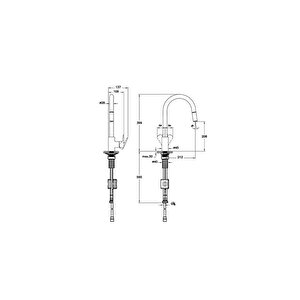 Flow Soft Eviye Bataryası (c Tip, Pull-out)  A43445