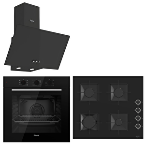 Qbl62cb - Ss206 -d087 60 Cm Beyaz Cam Turbolu Ankastre Set -yeni 2025