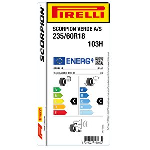 235/60 R18 103h Scorpion Verde All Season Oto Dört Mevsim Lastiği (üretim: 2024)