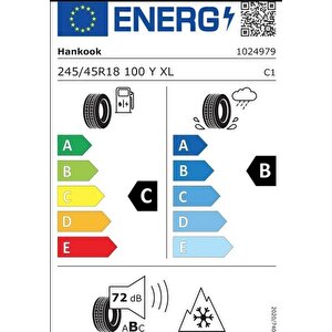 245/45r18 100y Xl Kinergy 4s 2 H750 Oto Dört Mevsim Lastiği (üretim: 2024)