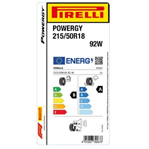 215/50r18 92w Powergy Oto Yaz Lastiği (üretim:2025)